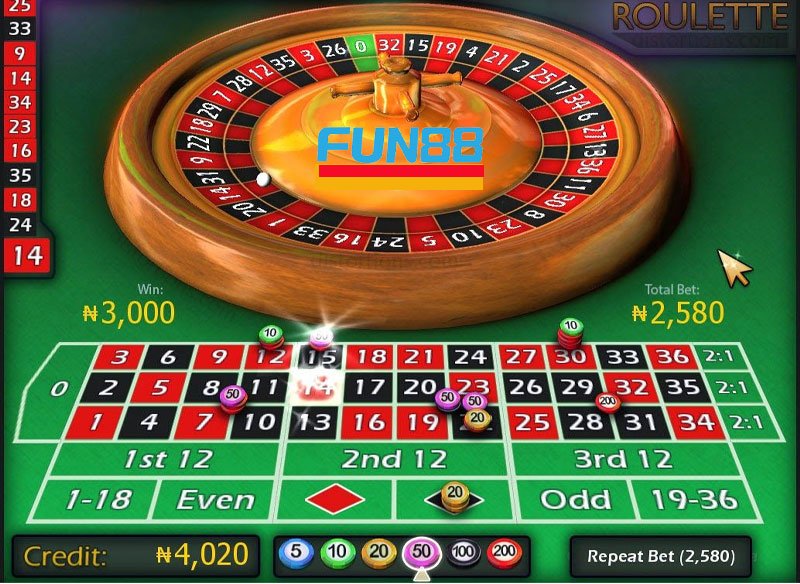 Game Roulette Fun88 | Luật chơi và cách chơi Roulette Fun88